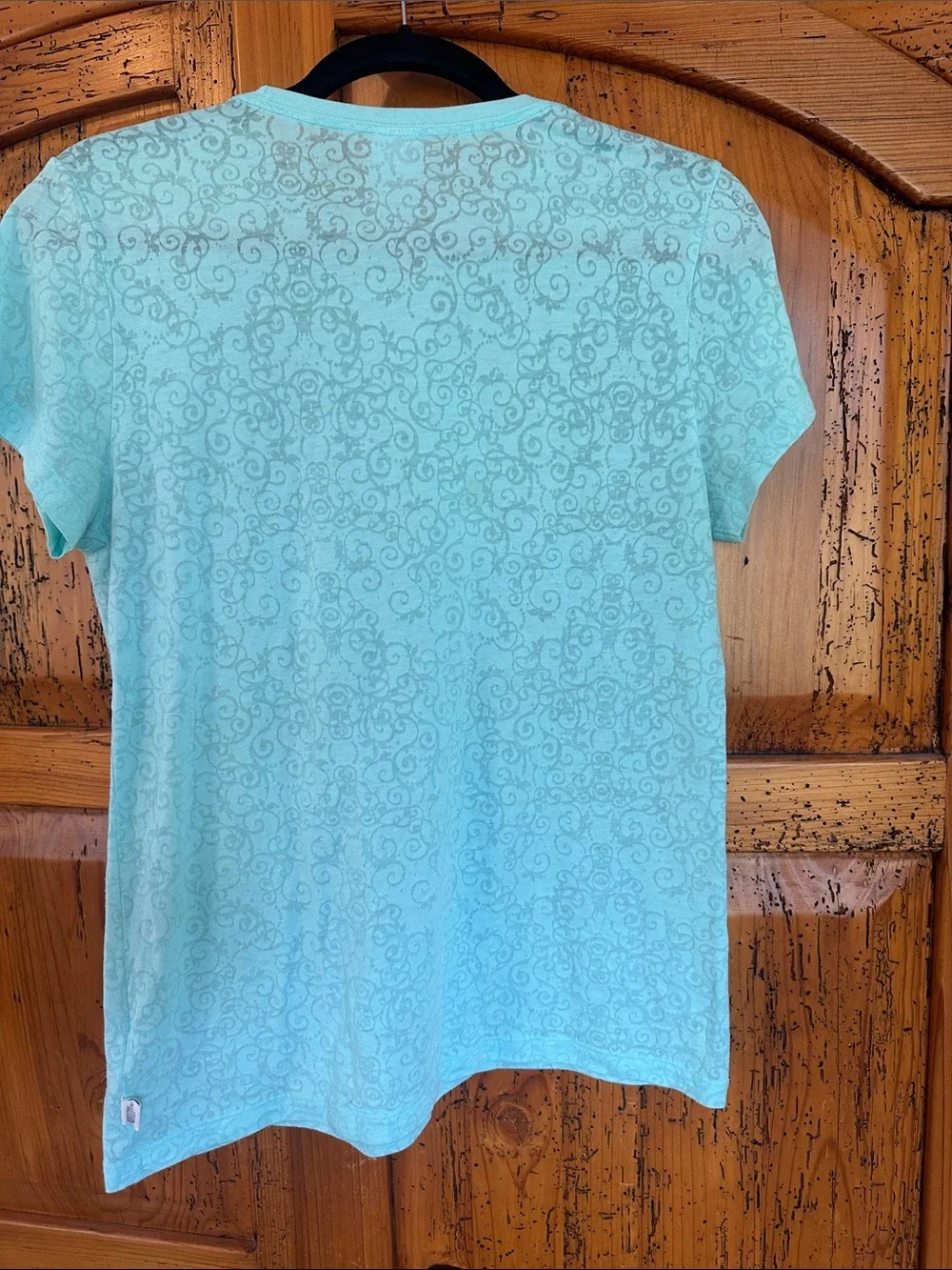 The North Face Women's Mint Short Sleeve Tee with Subtle Swirl Print - Picture 2 of 2